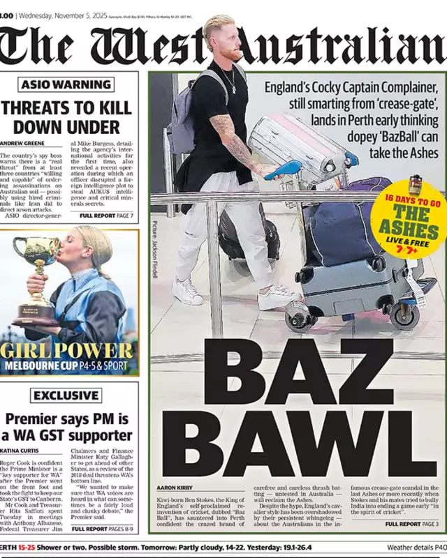 Bazball Bites Back: Australian Media's Surprising Welcome for England Ahead of Ashes