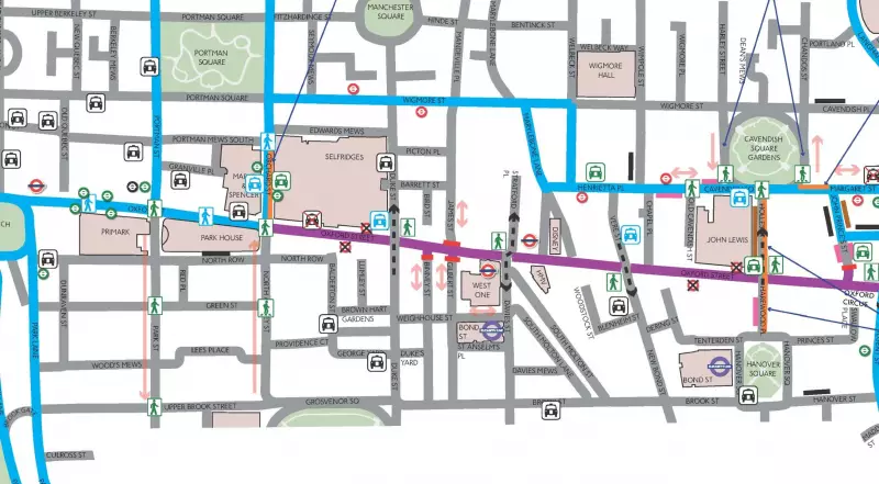 Oxford Street Car-Free Plans: New Maps Reveal Bus Route Changes
