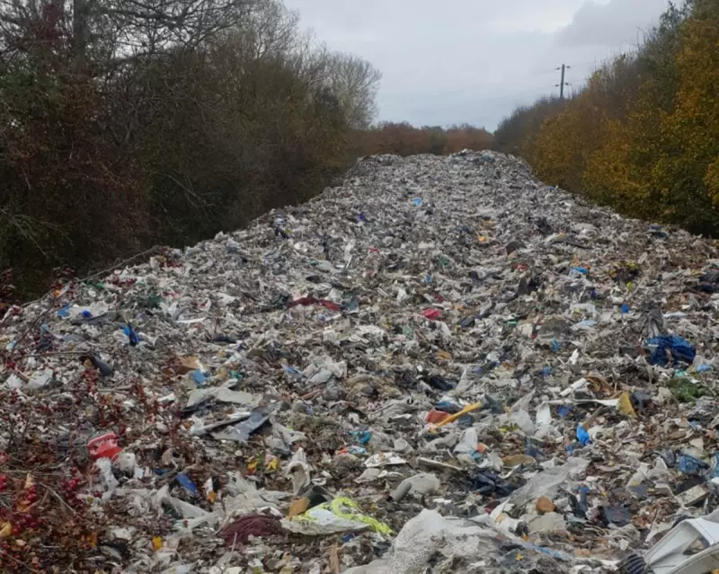Oxfordshire Fly-Tipping Crisis: 10-Metre Waste Mountain Threatens River