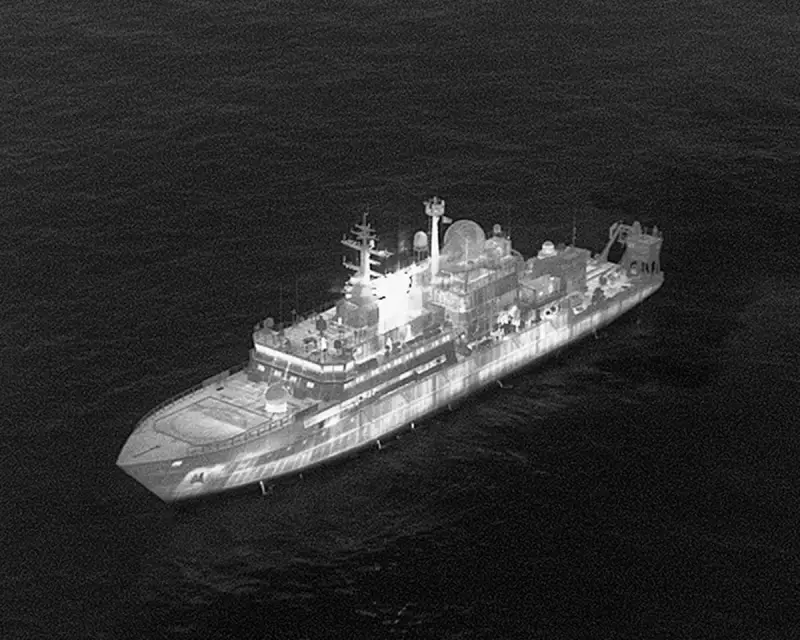 Russian Spy Ship Yantar Lasers RAF Pilots in UK Waters