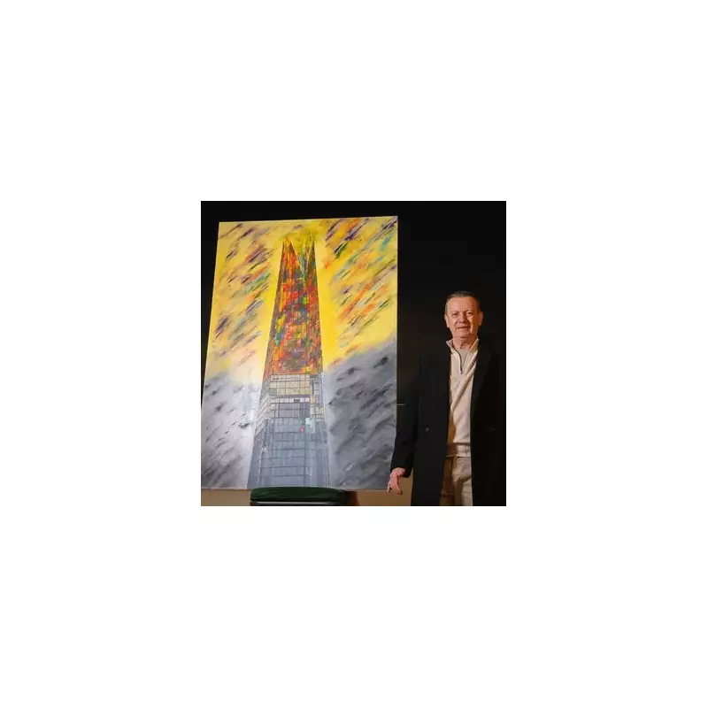 Shard Christmas lights inspired by housekeeper's secret art talent