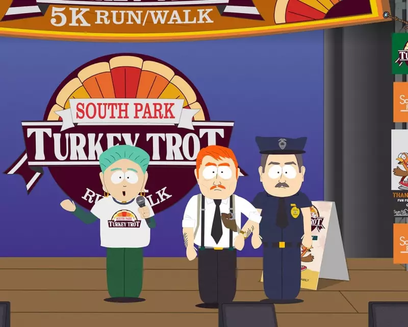 South Park Turkey Trot Descends into Chaos as US Government Attacks Festival
