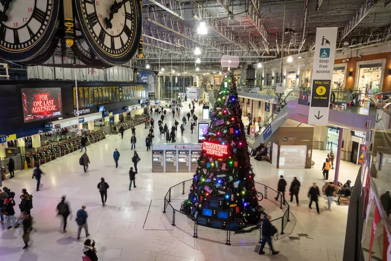 Stranger Things 'Upside Down' Christmas Tree Appears in London