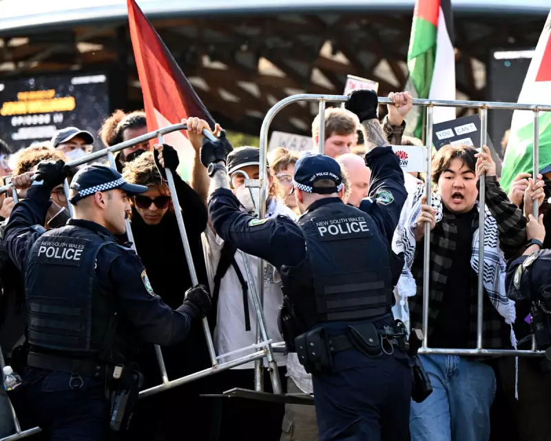 Sydney Weapons Expo Erupts in Chaos as Police Pepper-Spray Protestors Amid Mass Arrests