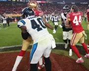 49ers' Jennings throws punch after 'cheap shot' to groin in Panthers clash