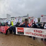Lewisham Hospital staff protest over pay as workers use food banks