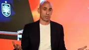 Luis Rubiales pelted with eggs by uncle during book launch
