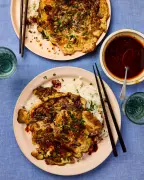 Meera Sodha's Mushroom Egg Foo Yung Recipe with Buttered Rice