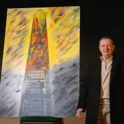 Shard Christmas lights inspired by housekeeper's secret art talent