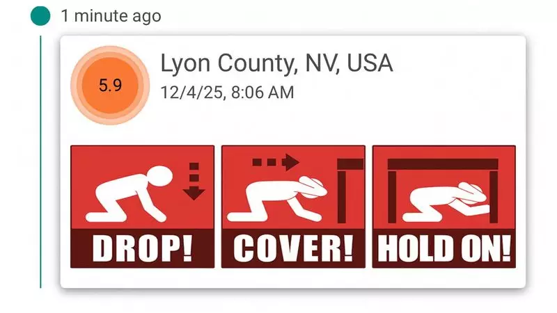 False US Earthquake Alert Sparks 'Drop, Cover' Alarm in Nevada and California