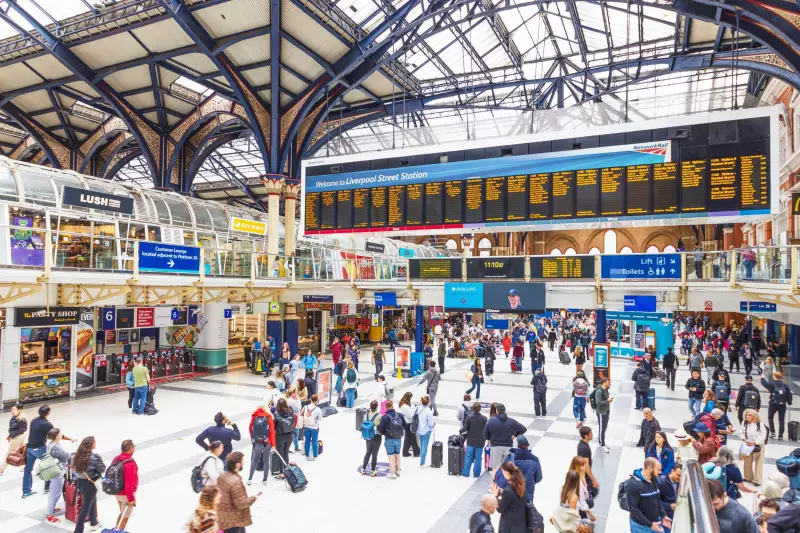 Liverpool Street Tops UK's Busiest Stations List for Third Year