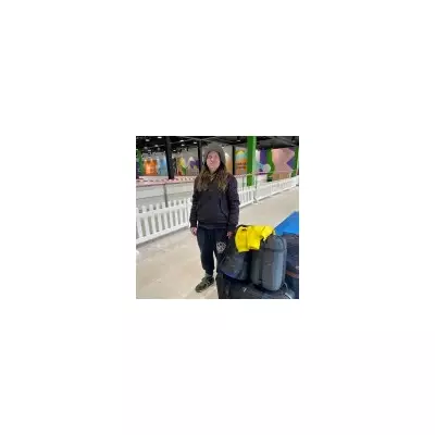 Homeless man sleeps in shopping centre doorway as Christmas shoppers pass by