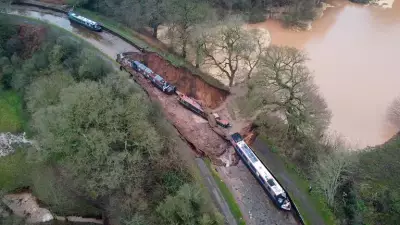 Major Incident in Shropshire: Sinkhole Drains Canal, Swallows Narrowboats