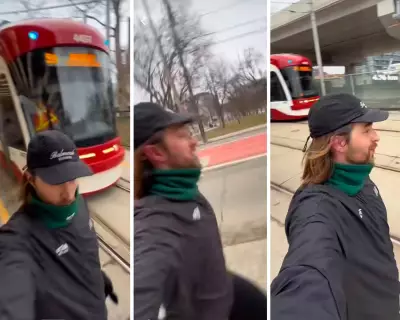 Toronto Runner Beats Streetcars, Exposing City's Slow Transit Crisis