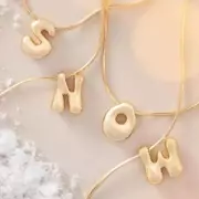 Anthropologie's 'Bubble' Initial Necklace Slashed to £20 in Boxing Day Sale