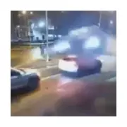 Driver's 'Flying Car' Stunt in Romania After Fainting at Wheel