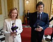 Meloni Auctions £700k in World Leader Gifts: Milei Statuette & Biden Bowl