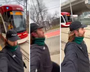 Toronto Runner Beats Streetcars, Exposing City's Slow Transit Crisis