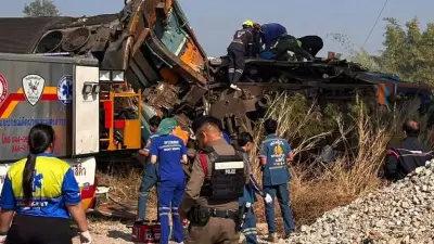 31 Dead in Thailand Train Disaster After Construction Crane Collapses