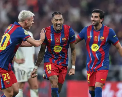 Raphinha's Brace Seals Spanish Super Cup Glory for Barcelona in 3-2 Thriller
