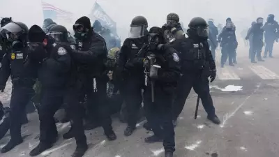 Tear Gas Engulfs Sky Reporter at Minneapolis ICE Protest