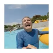 Alan Carr's Waterslide Wipeout Steals 2026's Funniest TV Moment