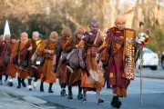 Buddhist Monks Pass Halfway on 2,300-Mile US Walk for Peace