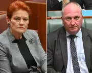 Hanson and Joyce Tour Flood-Hit Queensland on Mining Magnate's Private Jet