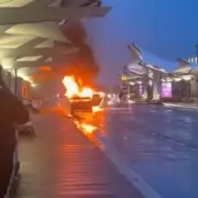 Heathrow Airport Terminal 5 Car Fire Sends Smoke Billowing Over London