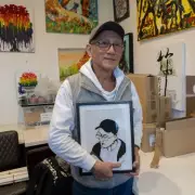Homeless artist pays rent with paintings sold through London charity
