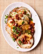 José Pizarro's Slow-Roast Celeriac with Rosemary and Crisp Chorizo