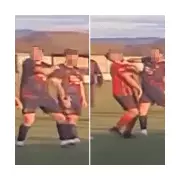 Non-League Footballer Suspended as Police Probe 'Disgusting' Elbow Incident