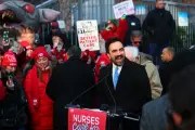 NYC Nurses Strike in Frigid Cold as Mayor Mamdani and Bernie Sanders Rally Support