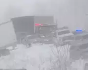Over 100 Vehicles in Michigan Pileup as Snowstorm Sweeps US