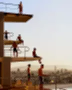 Photographer's Post-Accident Journey Captures Swimmers' Energy on iPhone