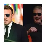 Starmer Channels Macron with Aviator Shades at Political Event