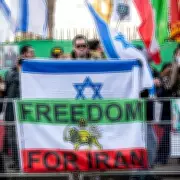 Why Iranian and Israeli Flags Fly Together at London Protests