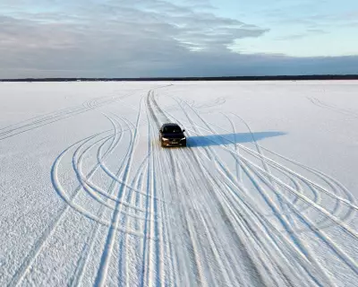Estonia's Frozen Highway: Ice Road Opens Between Islands Amid Arctic Chill