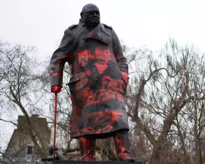 Man Charged After Churchill Statue Defaced with 'Zionist War Criminal' Graffiti in London