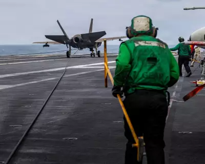 US Navy F-35C Shoots Down Iranian Drone Approaching Carrier in Arabian Sea