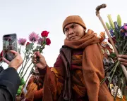Buddhist Monks' 2,300-Mile Peace Pilgrimage Inspires Tears and Hope