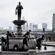 Channel 4's 'Fountain of Filth' Erupts on South Bank in Sewage Scandal Protest