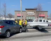 Emergency Landing on Busy Georgia Road: Small Plane Strikes Three Vehicles