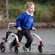 Four-Year-Old with Cerebral Palsy Runs 100 Miles for School Fundraiser