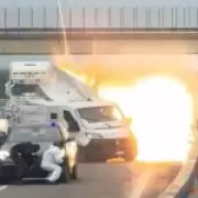 Italian Highway Heist: Armoured Van Blown Up in 'Heat-Style' Raid