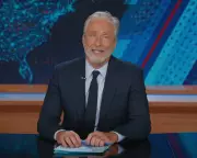Jon Stewart Mocks Politicization of USA Hockey Win and Trump Tariffs