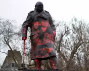 Man Charged After Churchill Statue Defaced with 'Zionist War Criminal' Graffiti in London