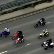 Police Ram Motorbike Gang Rider in High-Speed Leeds Chase