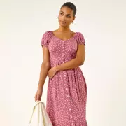 Spring Style Alert: Roman's Spotty Heart Midi Dress Styled for Transitional Weather