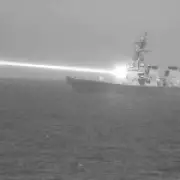 US Navy's HELIOS Laser Weapon Successfully Downs Four Drones in Sea Trial